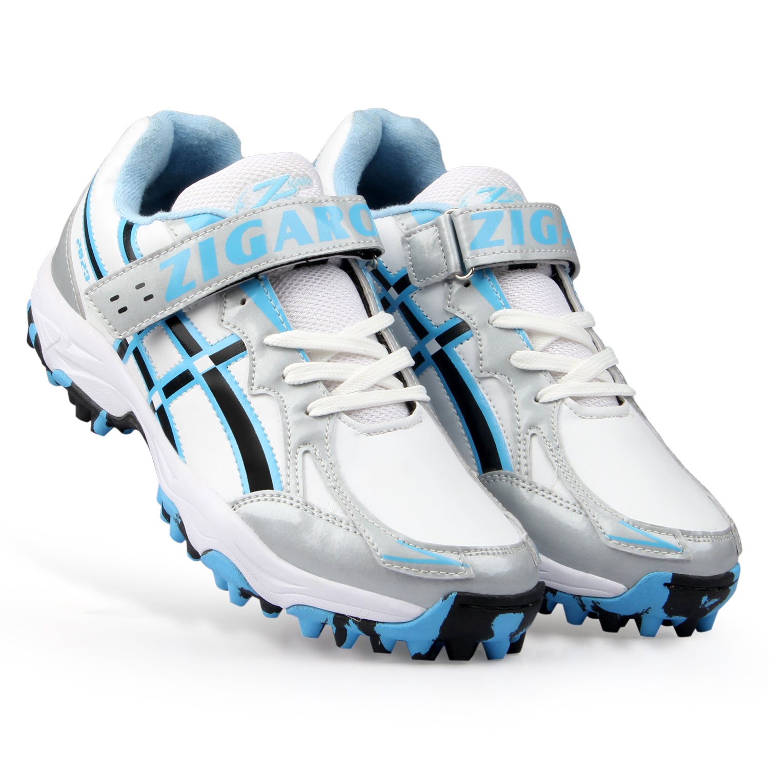 Zigaro Z2023 Rubber Cricket Shoes – Lightweight & Durable Spikes for Men